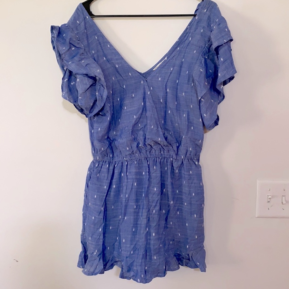American Eagle Ruffled Romper
